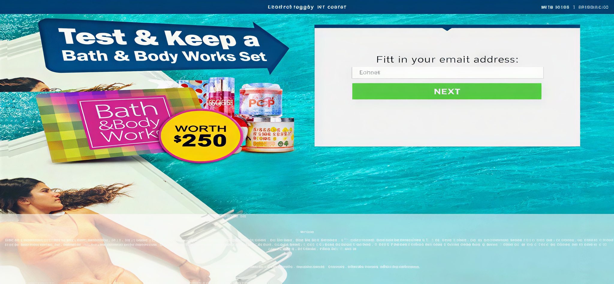 Test Bath and Body Works