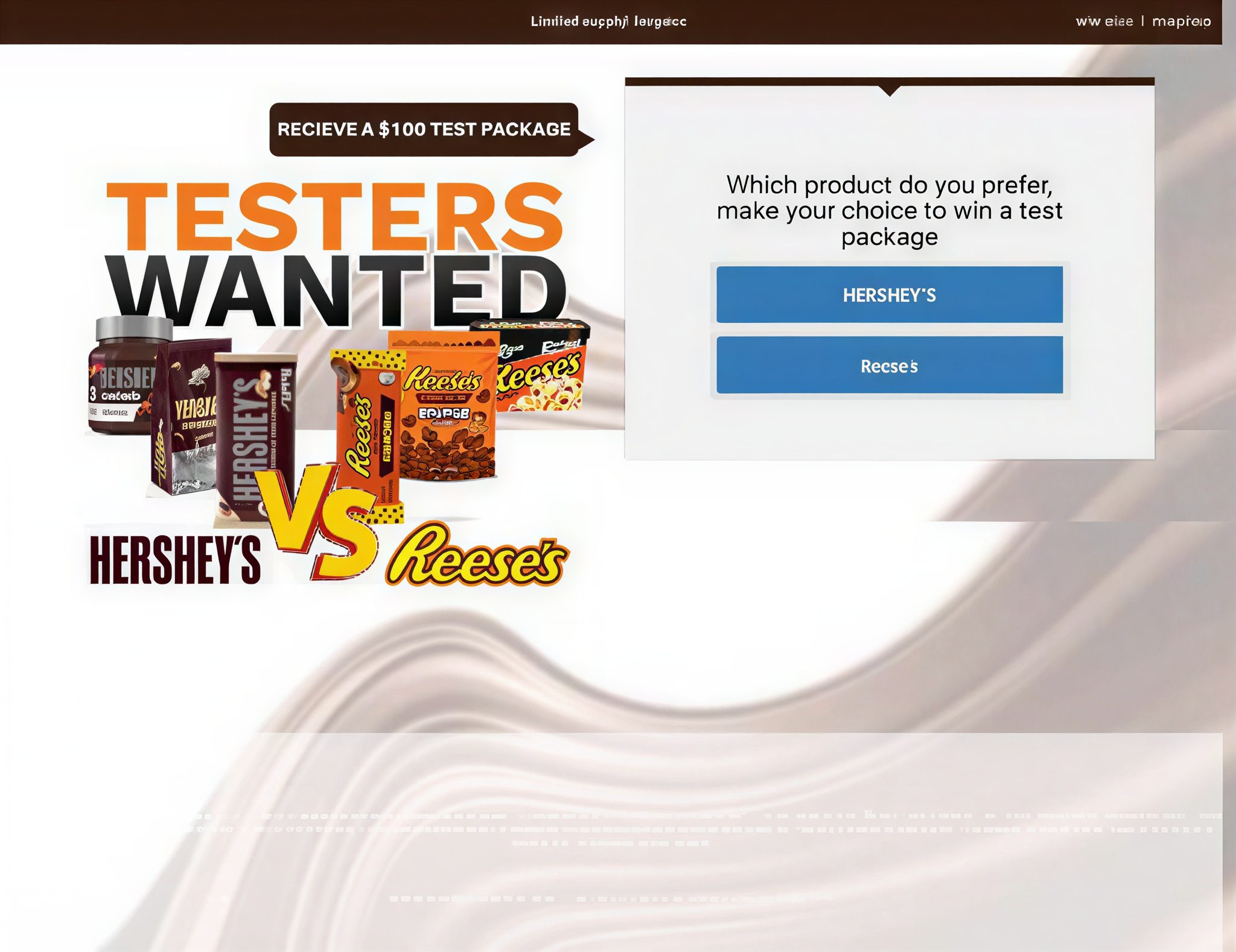 Test Hersheys and Reeses